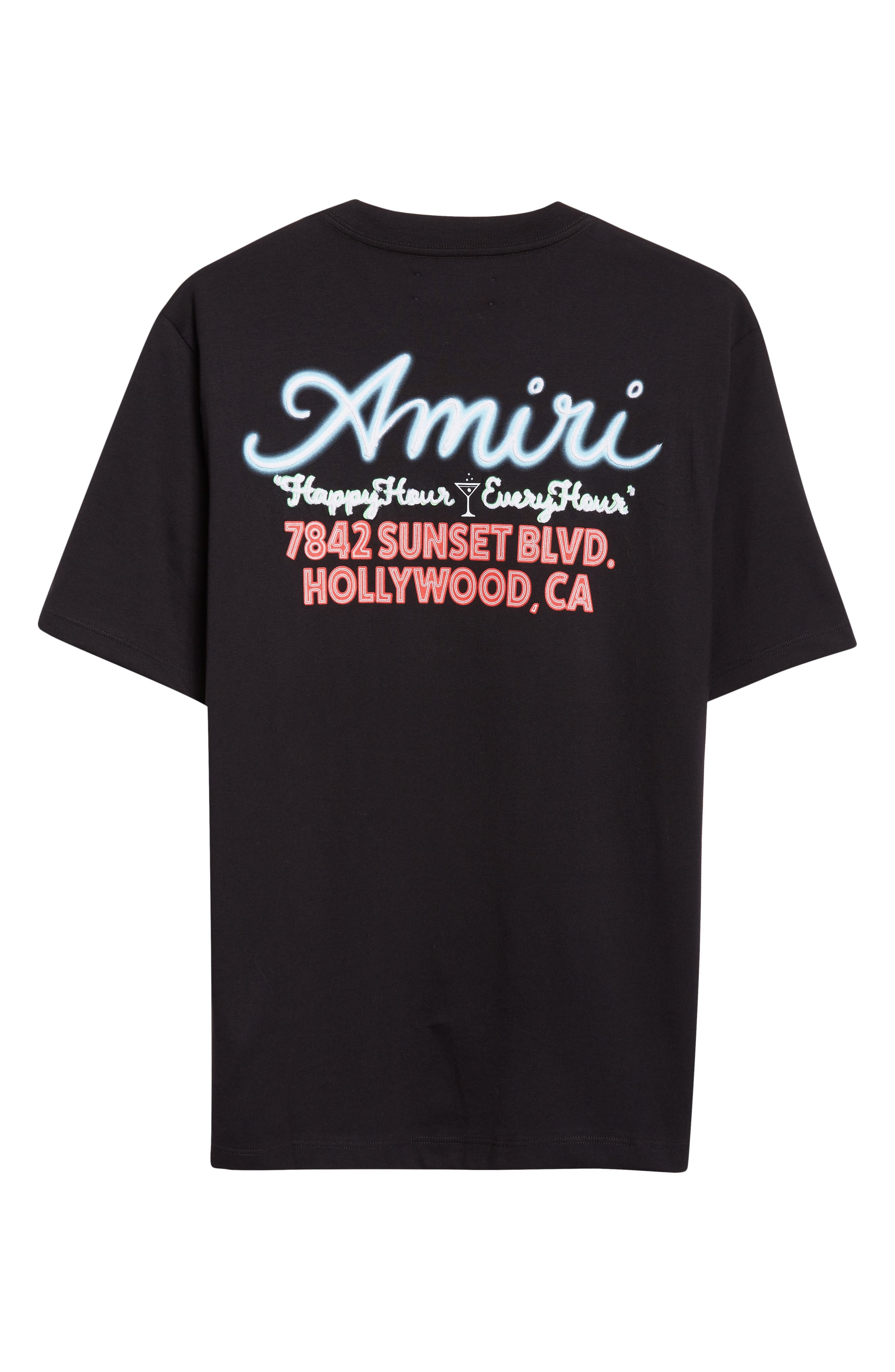 AMIRI Neon Lights Oversize Graphic T-Shirt in Black at Nordstrom - 2