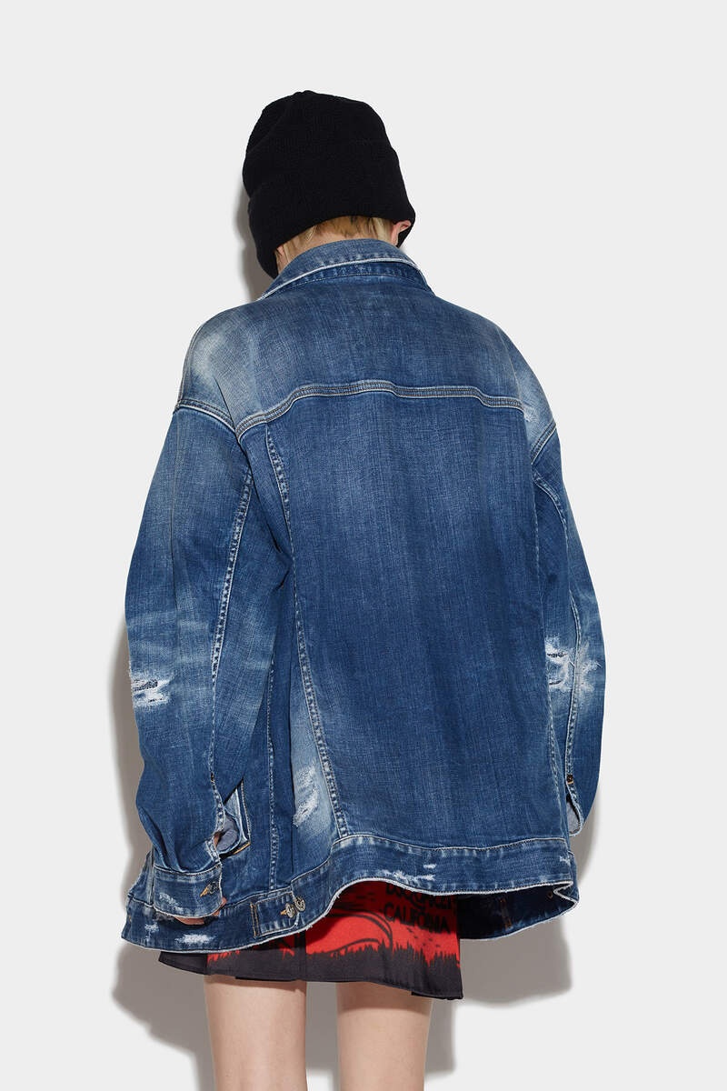 MEDIUM SLASH WASH OVER JEAN JACKET - 2