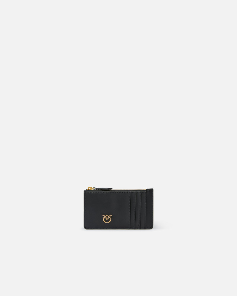 ZIPPED CHEVRON-PATTERNED CARD HOLDER 1