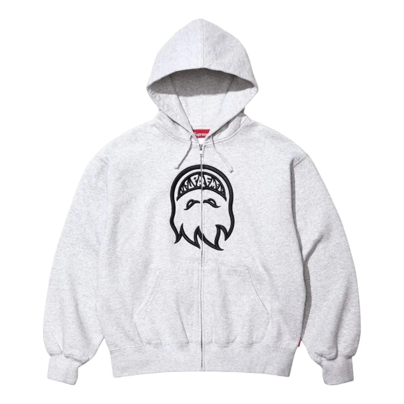 Supreme x Spitfire SS26 Zip-Up Hooded Sweatshirt 'Grey' SUP-SS26-337-GRY - 1