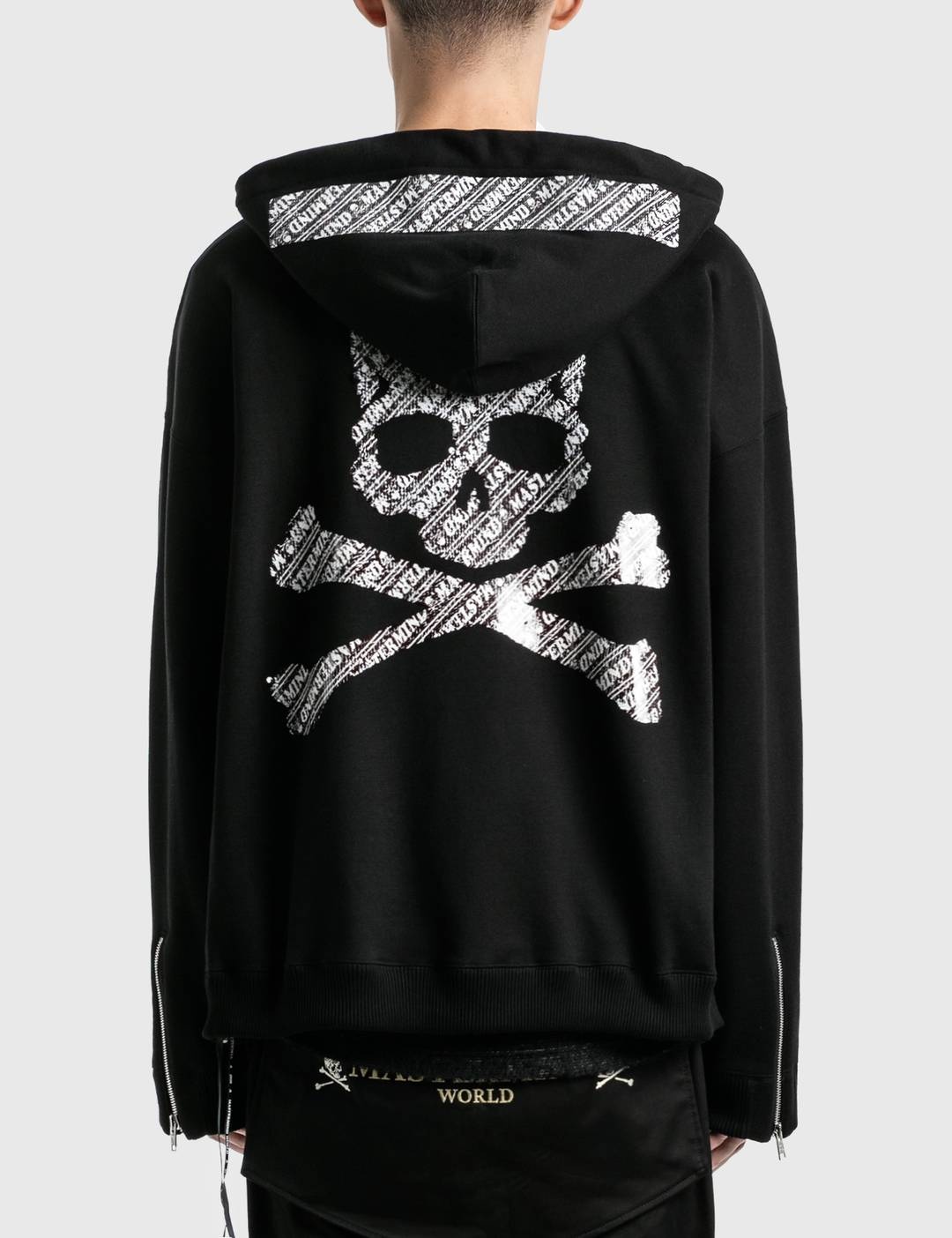 Boxy Sequins Zip Up Hoodie - 1