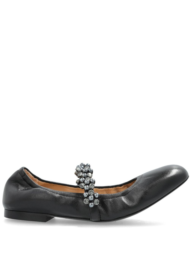 스튜어트 Weitzman 뚱 베어 담당자: Ms. Jane Ballet Flat 에 검정 에 Nordstrom 1