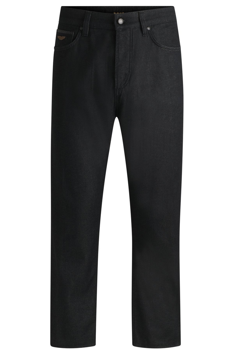 BOSS X ASTON MARTIN REGULAR-FIT JEANS IN THERMOREGULATING DENIM 1