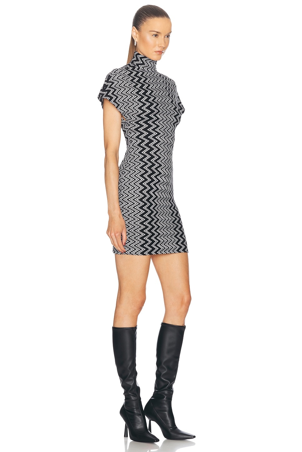 Zig Zag Short Dress - 2