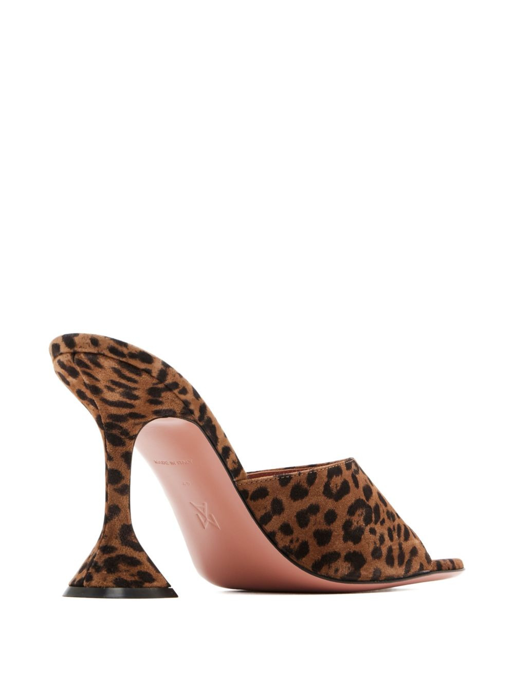 95mm leopard-print heeled sandals - 3
