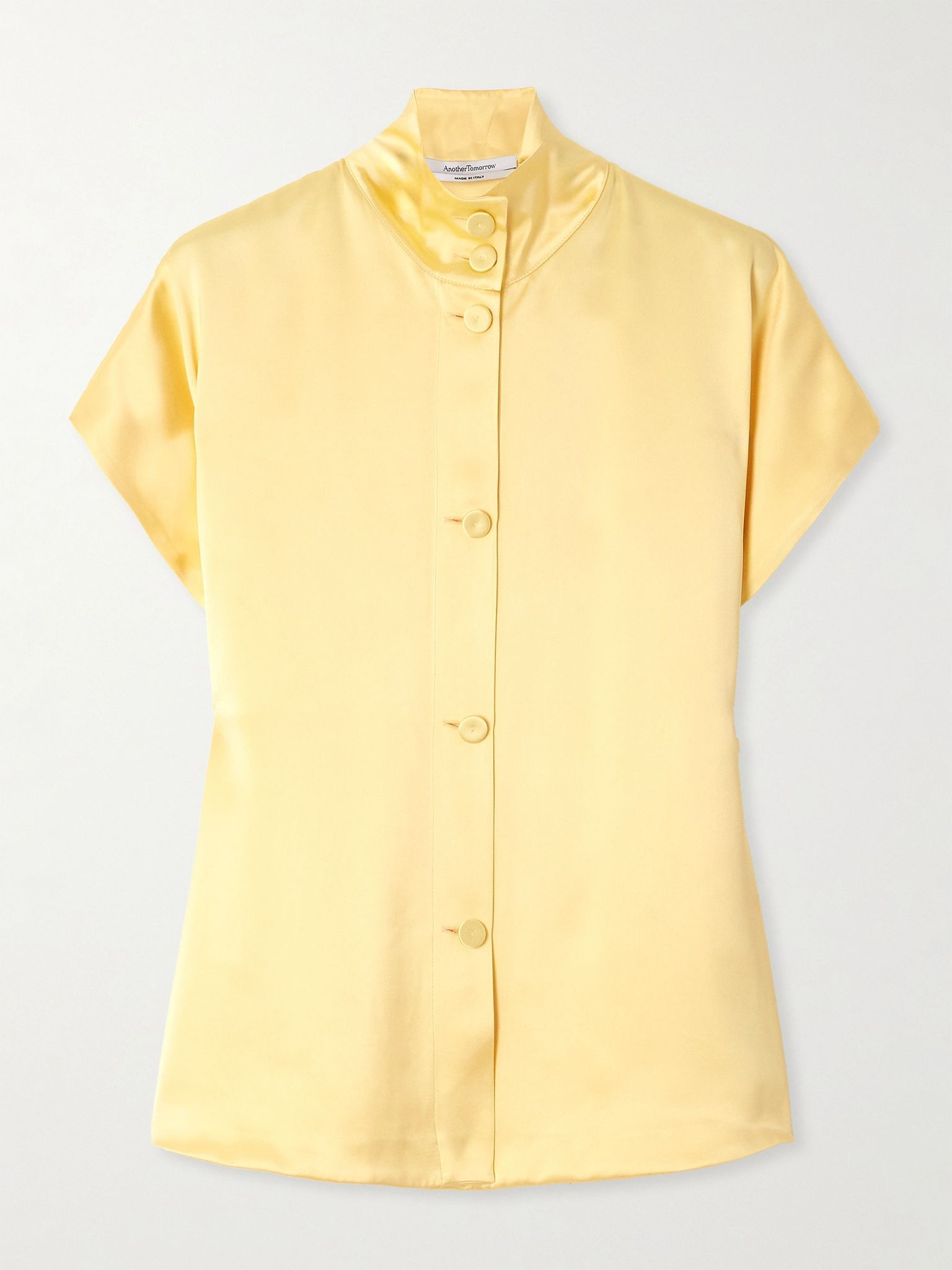 Satin shirt Yellow - 1