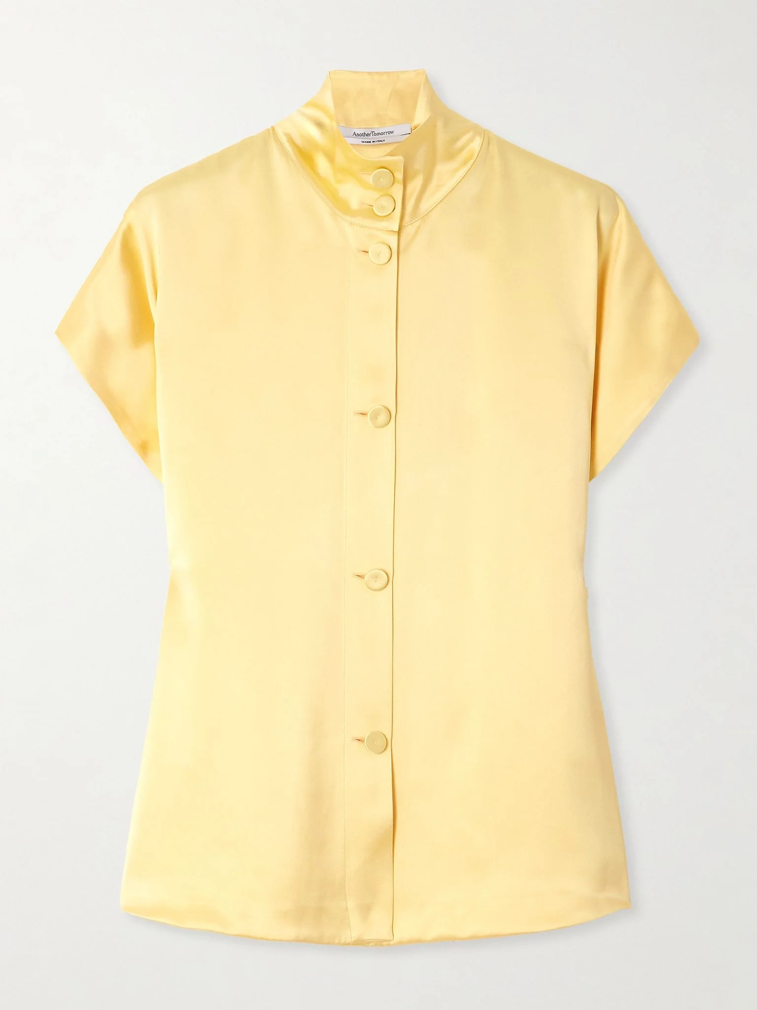 Satin shirt Yellow - 1
