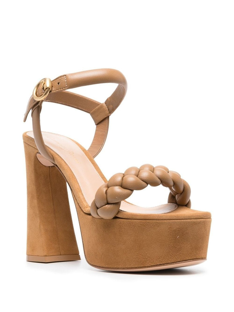 Gianvito Rossi Maddy 115mm suede platform sandals outlook