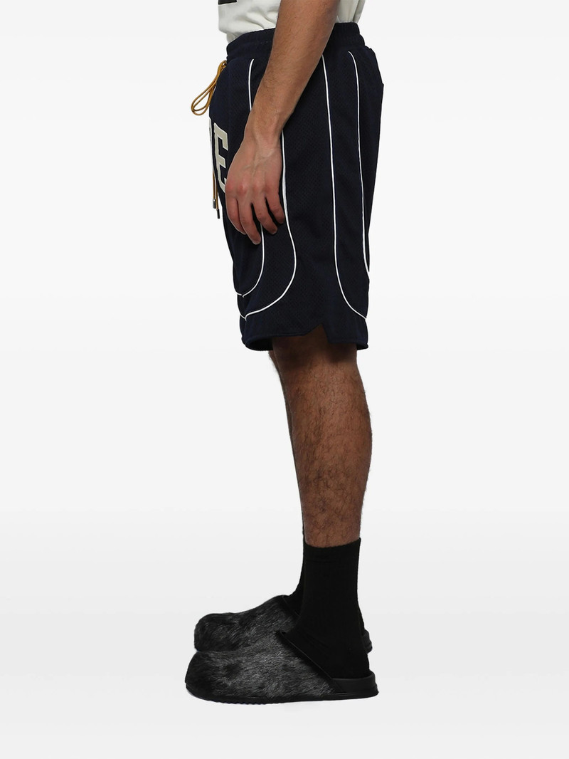 Rhude Rhude Collegiate Logo-print Mesh Shorts outlook