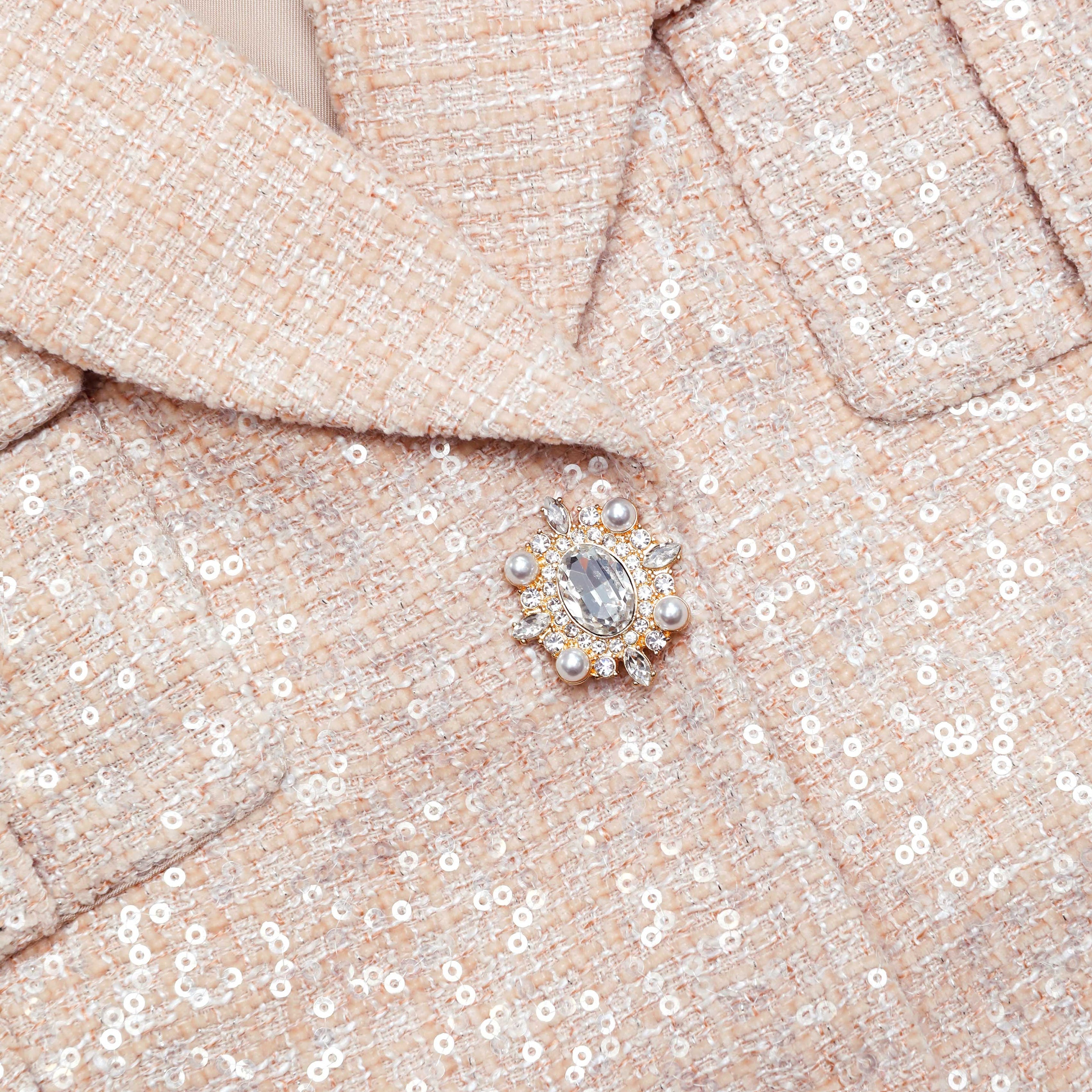 Sequin Boucle Jacket - 5