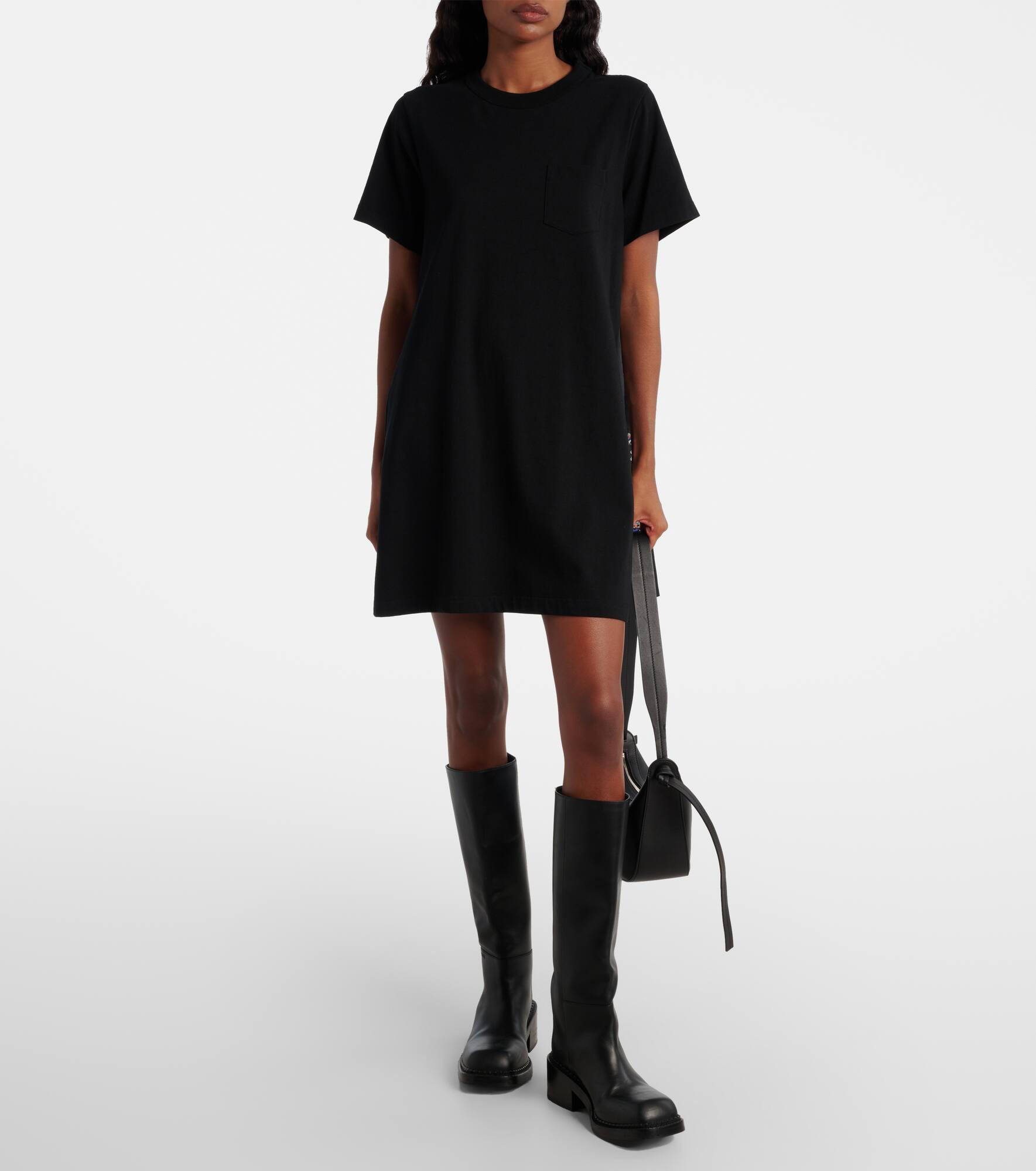 Paisley paneled minidress - 6
