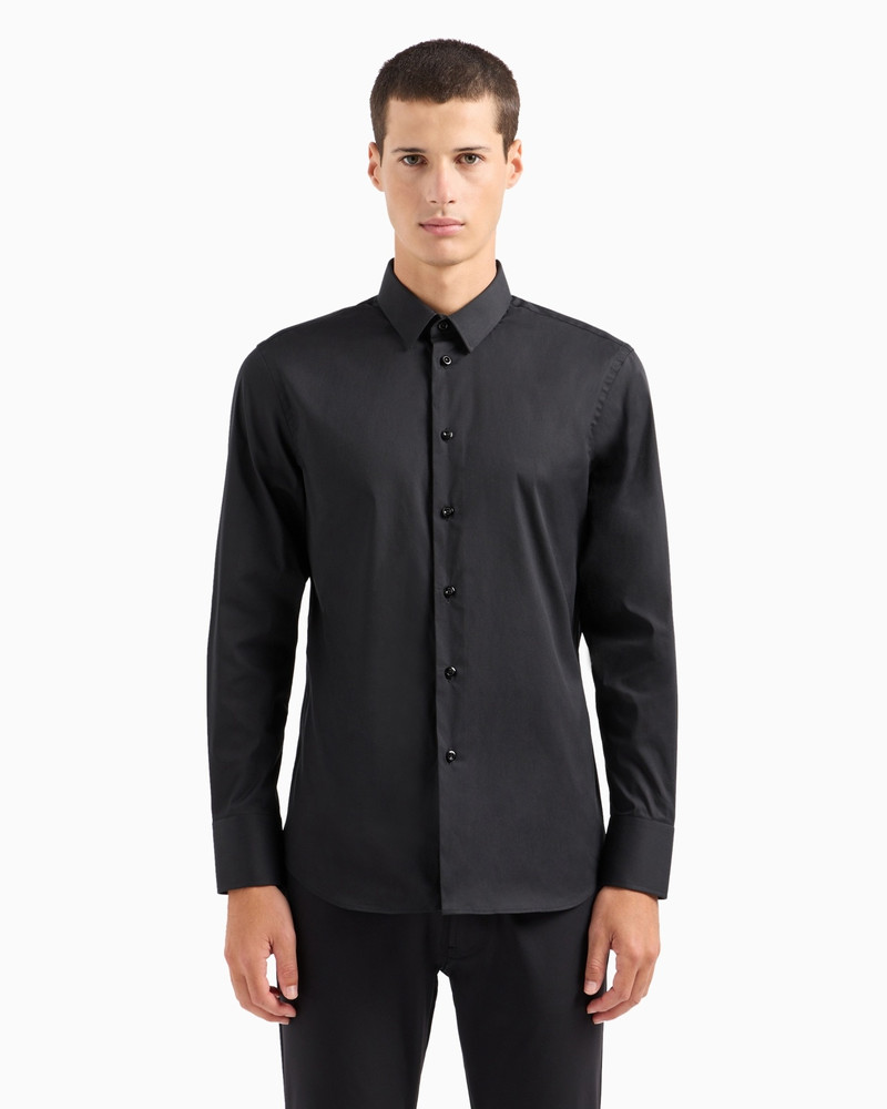 EMPORIO ARMANI STRETCH COTTON POPLIN SHIRT outlook