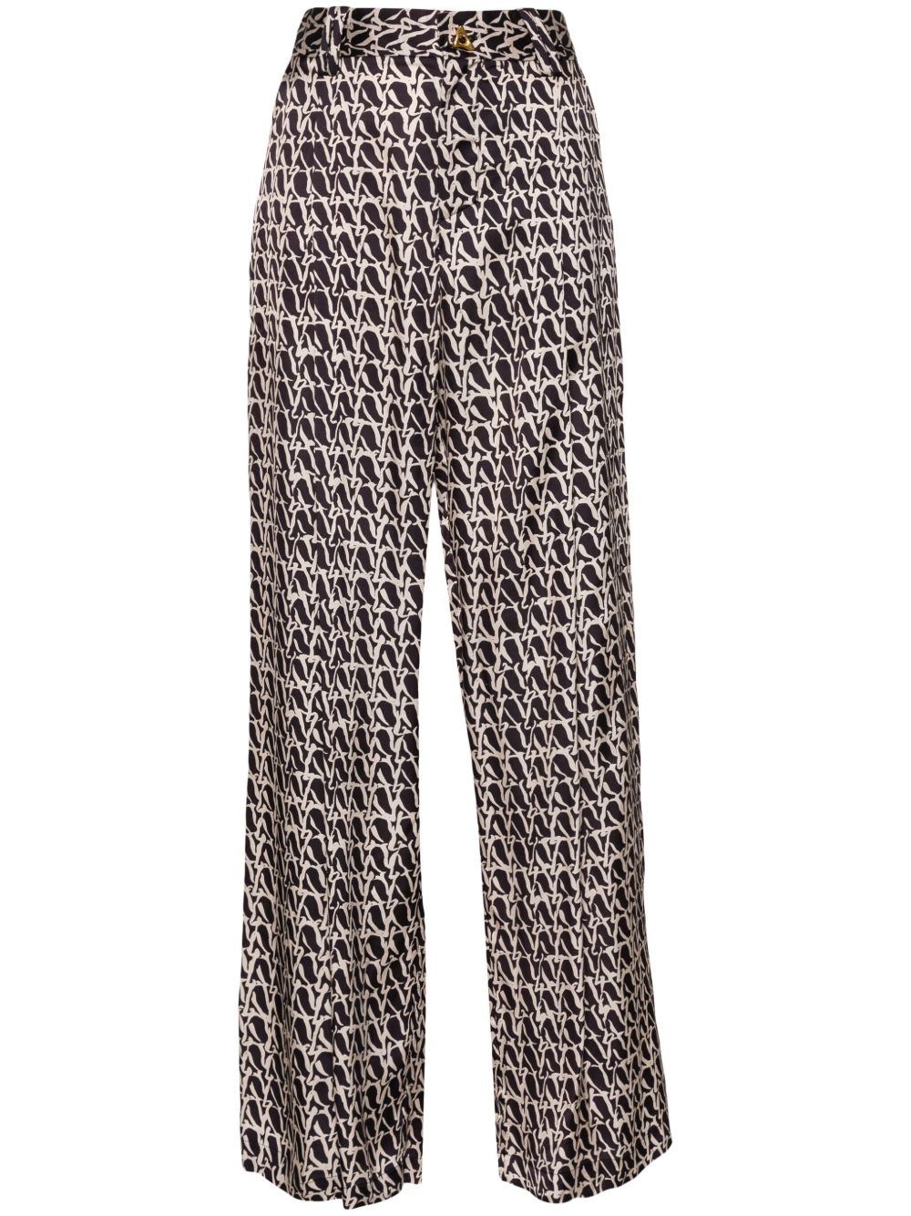 Wellen abstract-print palazzo pants - 1