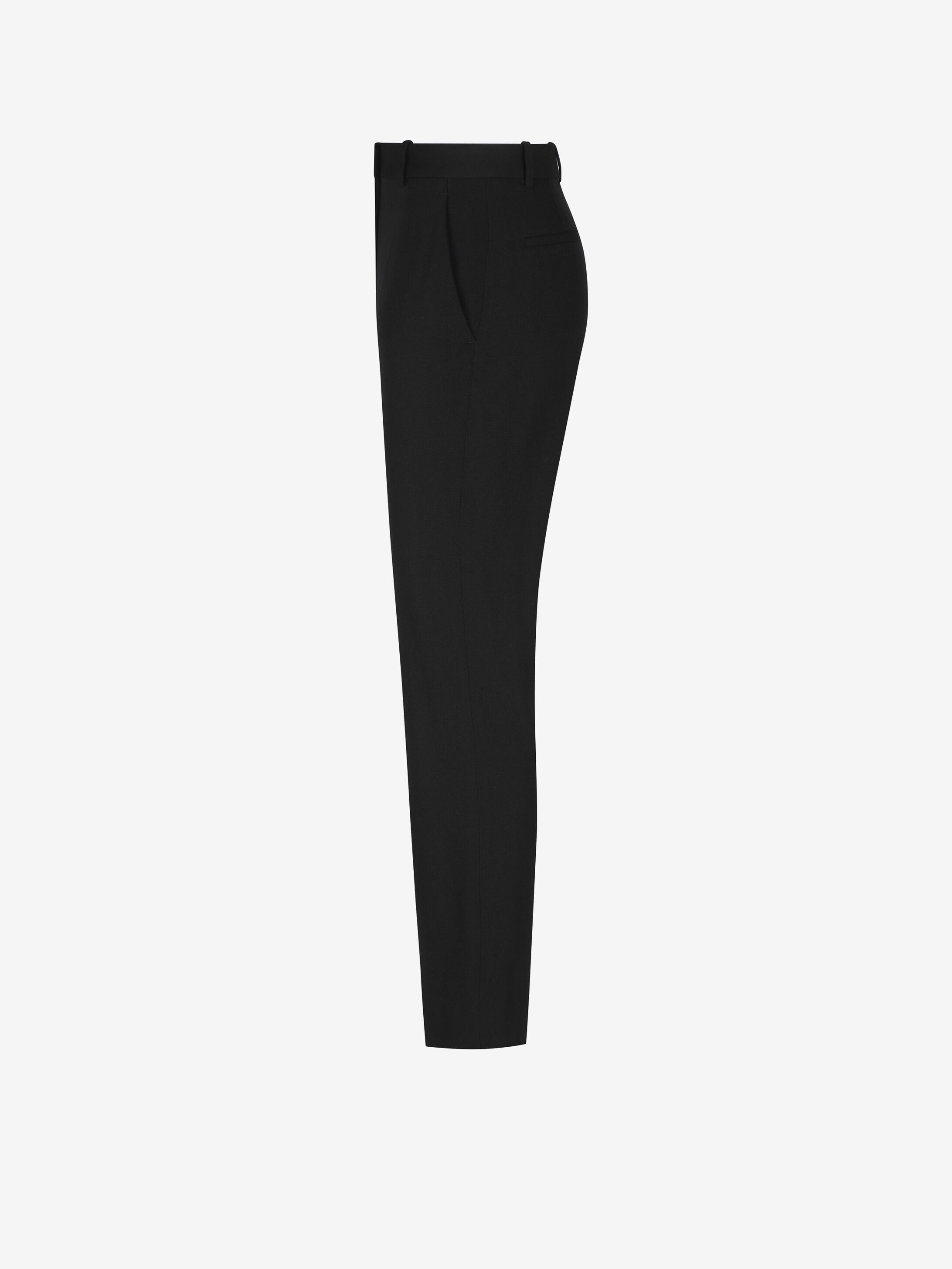 Slim fit trousers in grain de poudre - 3