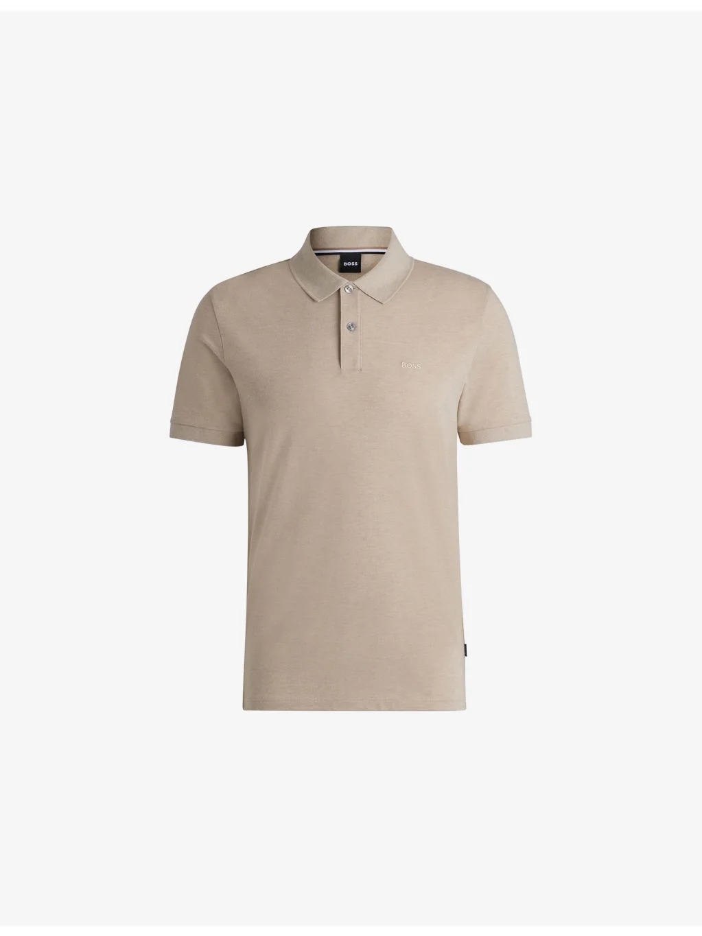 Logo-embroidered short-sleeve cotton polo shirt - 1