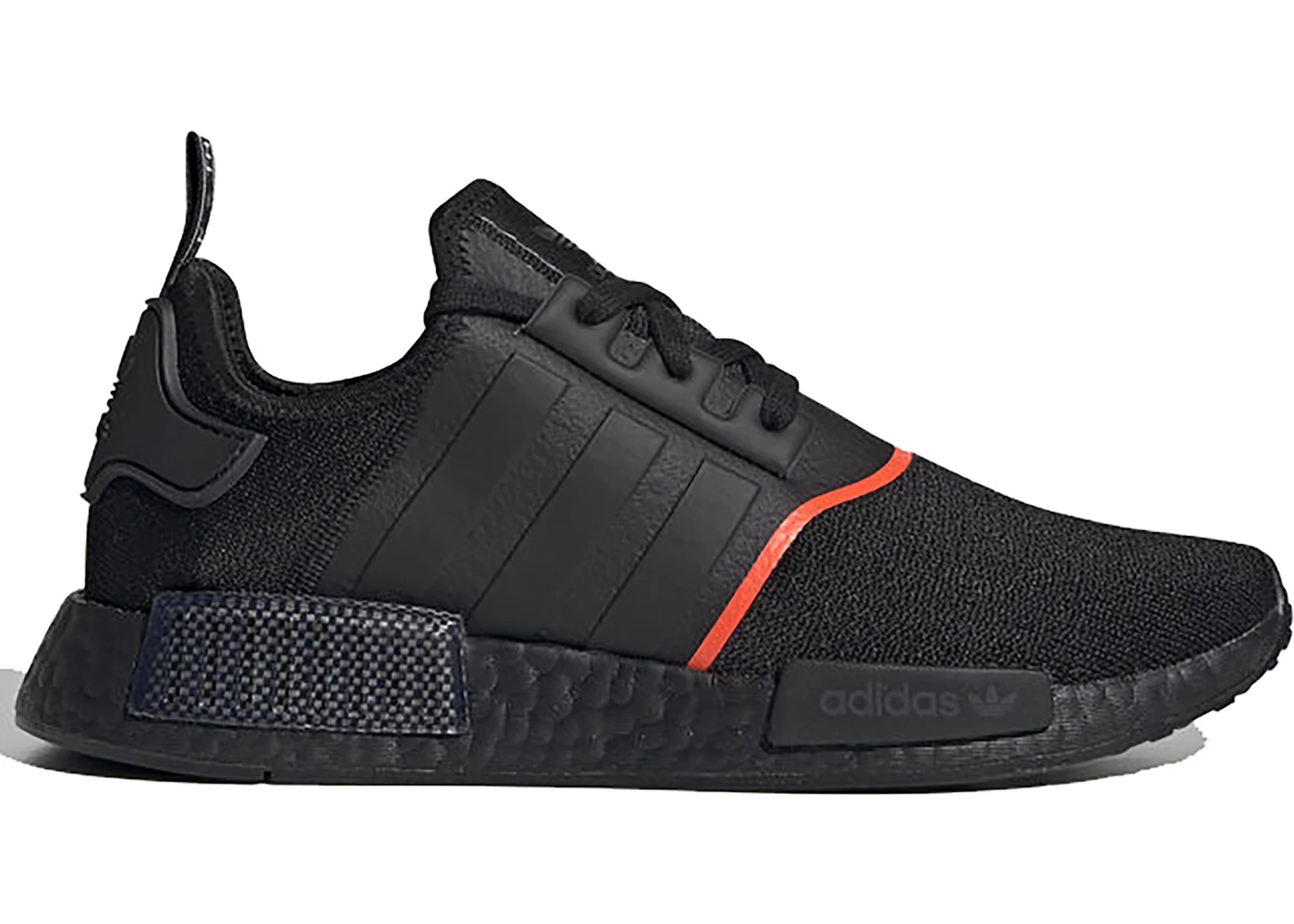 adidas NMD R1 Core Black Solar Red Line - 1