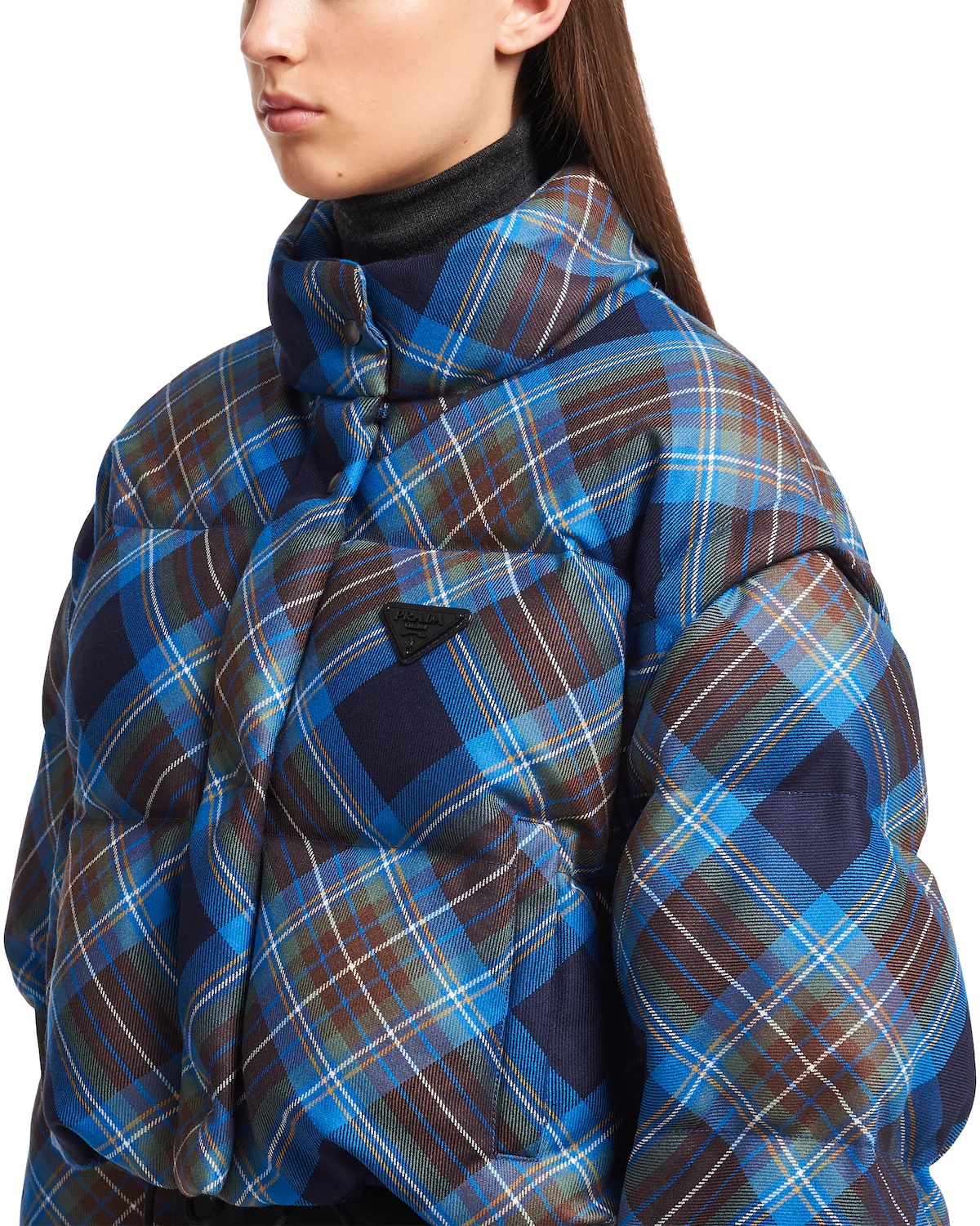 Plaid puffer jacket - 5