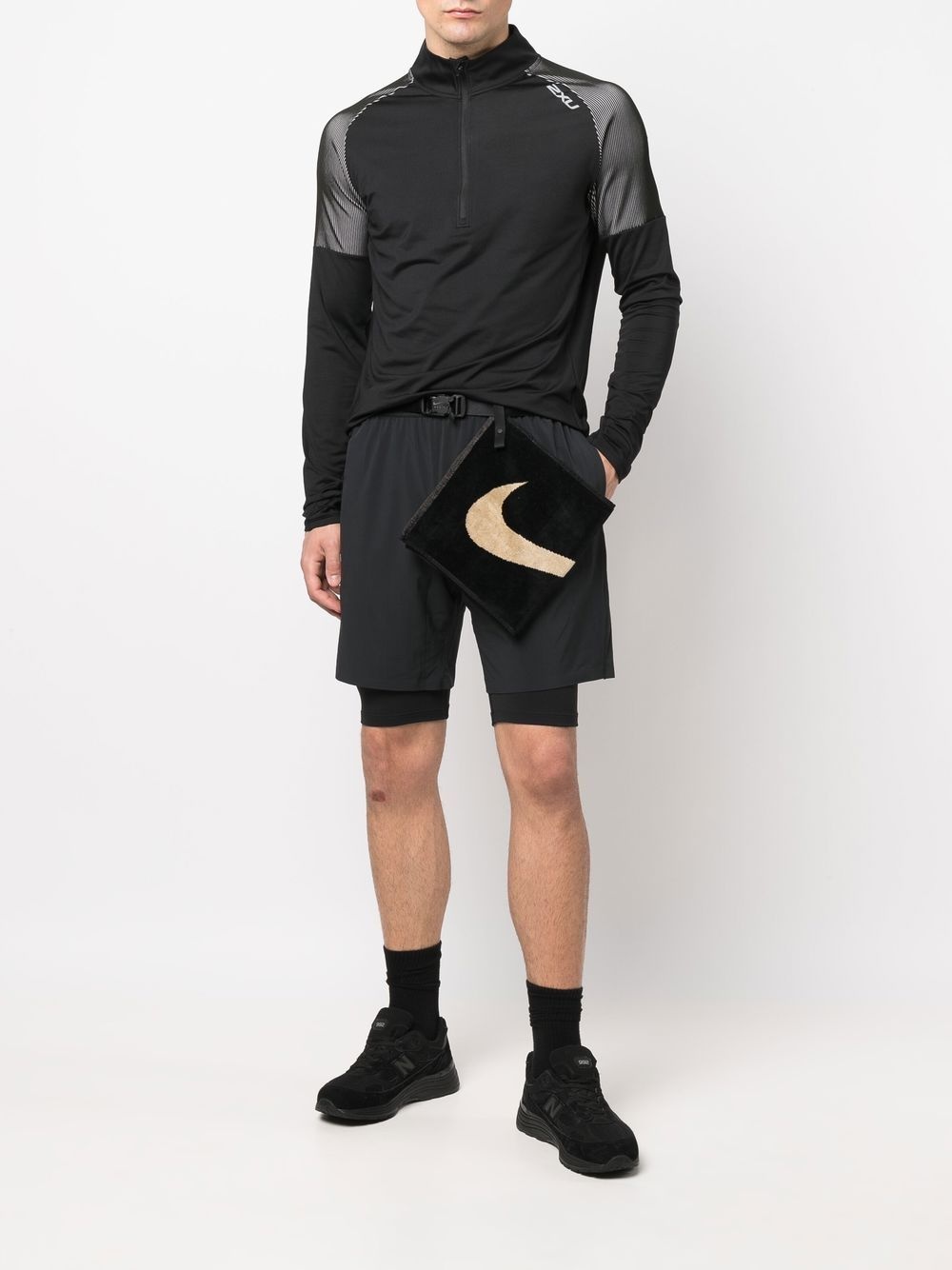 Solid Color Belt Straight Shorts "MMW - Black" - 6