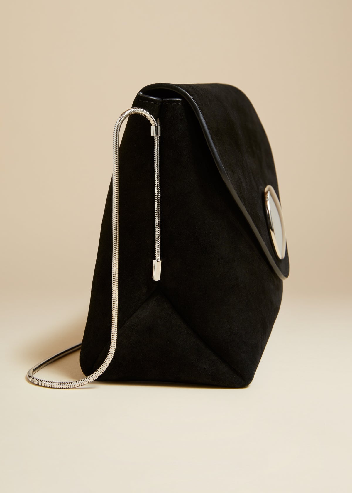 The Bobbi Bag in Black Suede - 3
