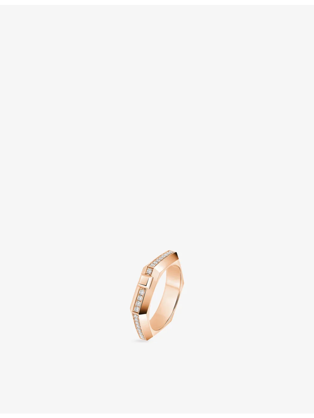 Moderniste 18ct Gold And 0.15ct Diamond Ring - 1