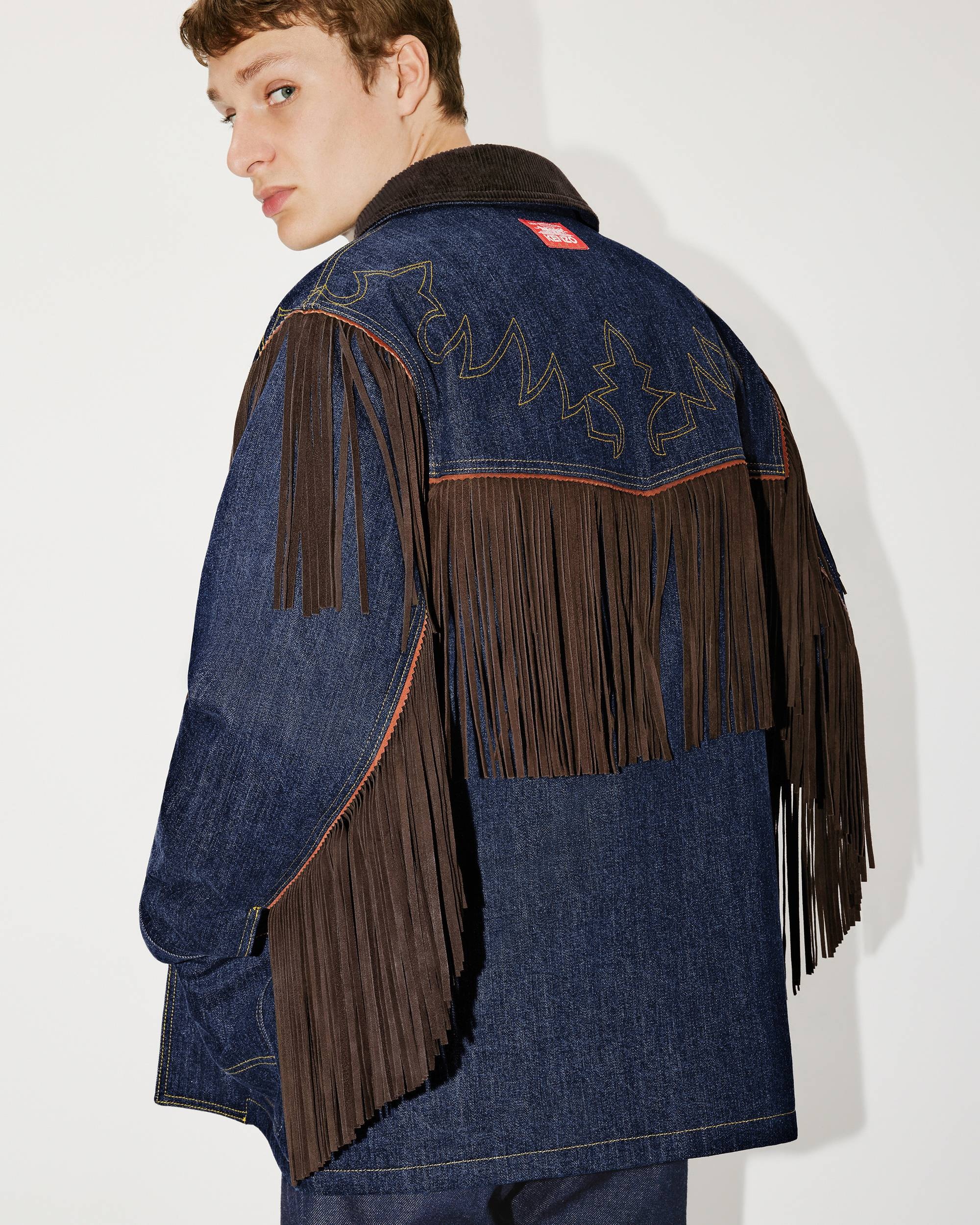 KENZO KENZO x LEVI'S® genderless fringed denim jacket