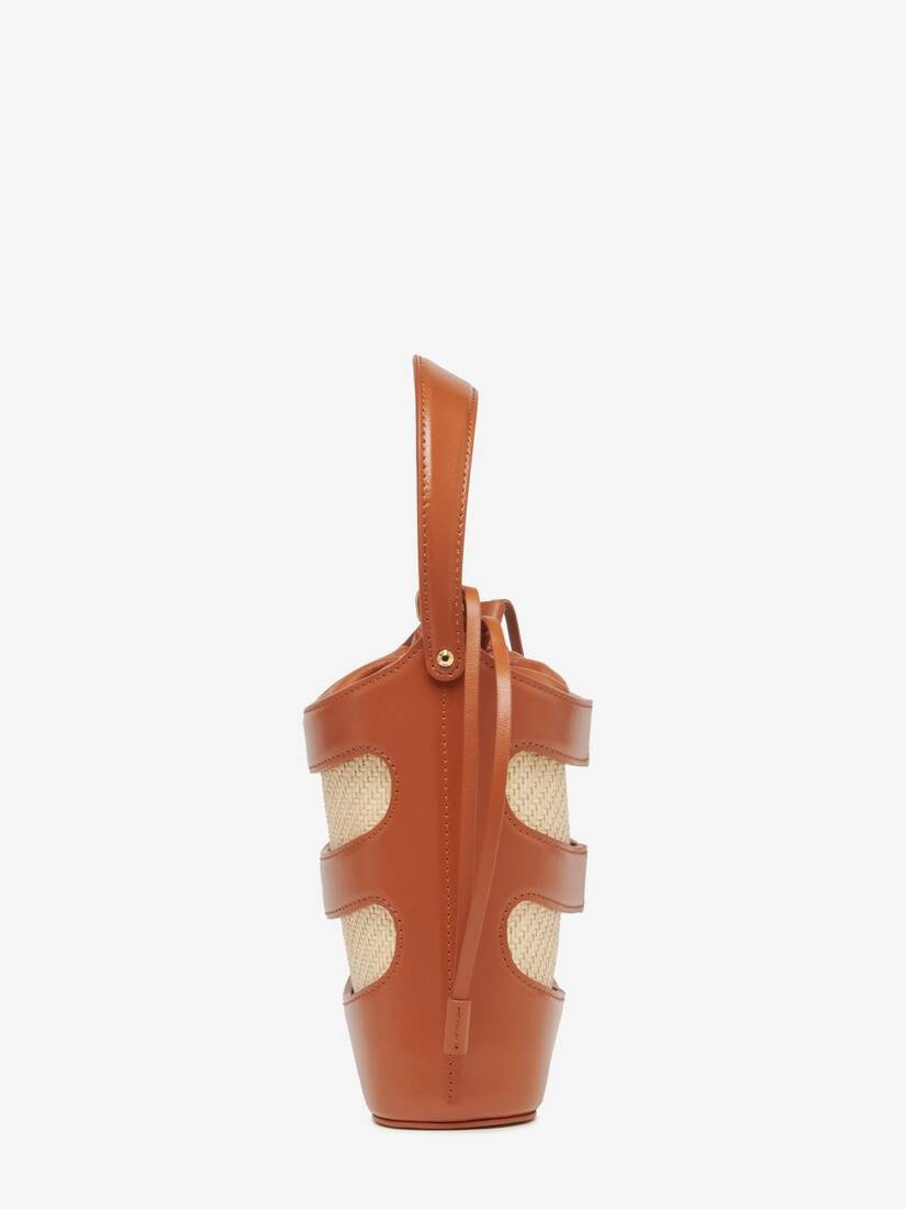 Women's The Rise Mini Bucket in Tan/natural - 3