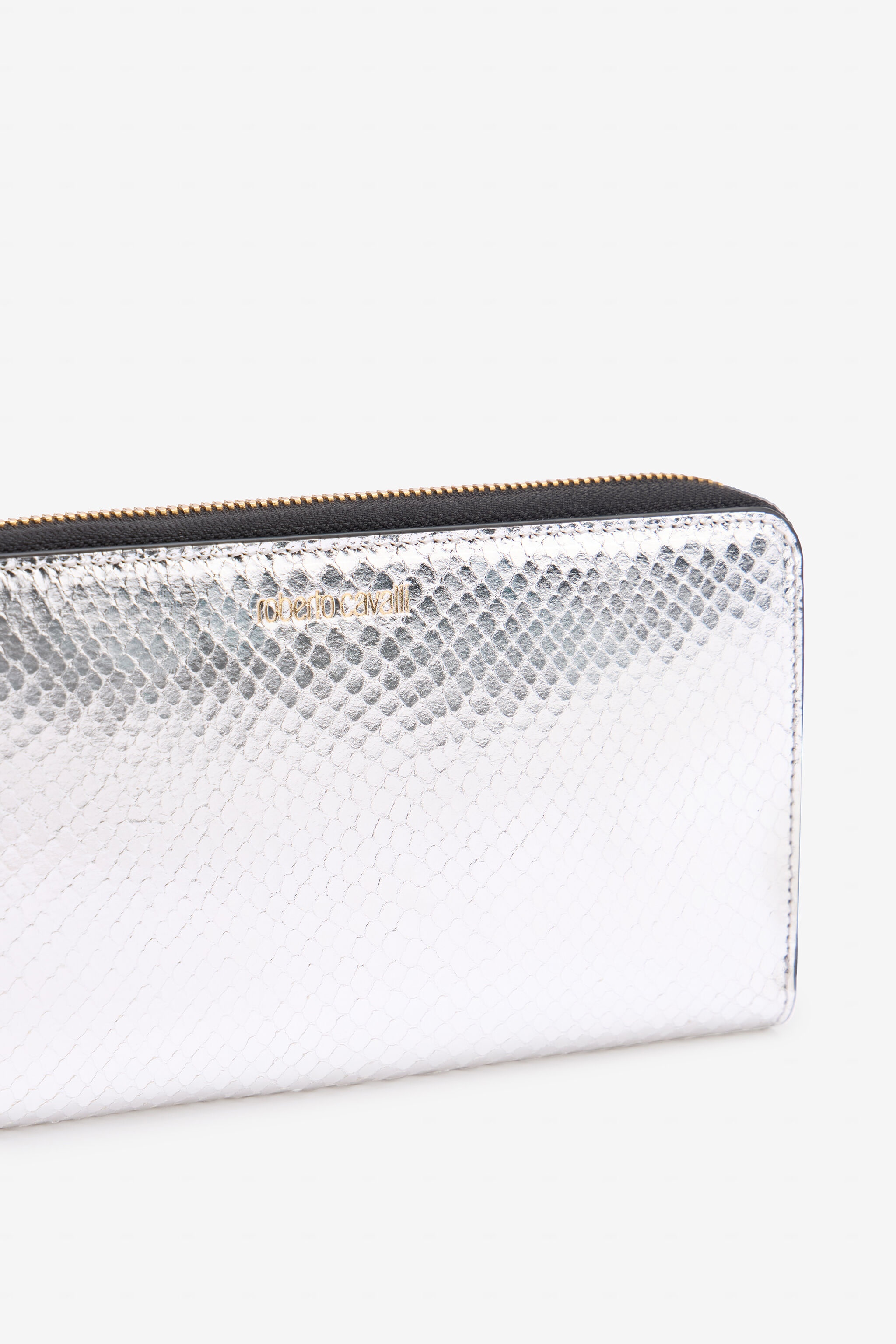Zip-Around Wallet with Snake Print - 4