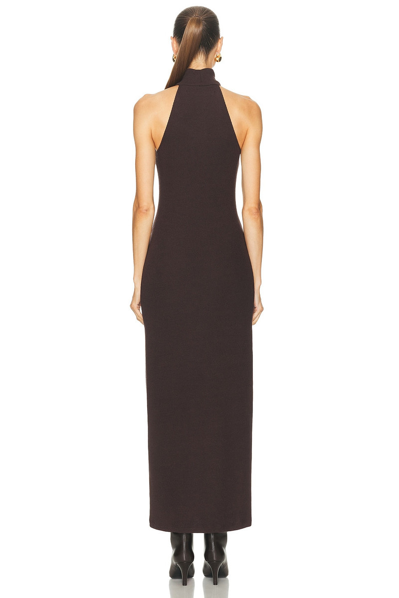 Enza Costa Knit Halter Turtleneck Fluid Dress outlook