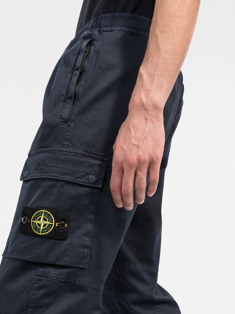 Compass-patch cargo trousers - 5