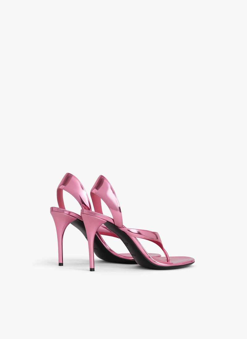 Alaïa INFRADITO SANDALS IN LAMINATED LEATHER outlook