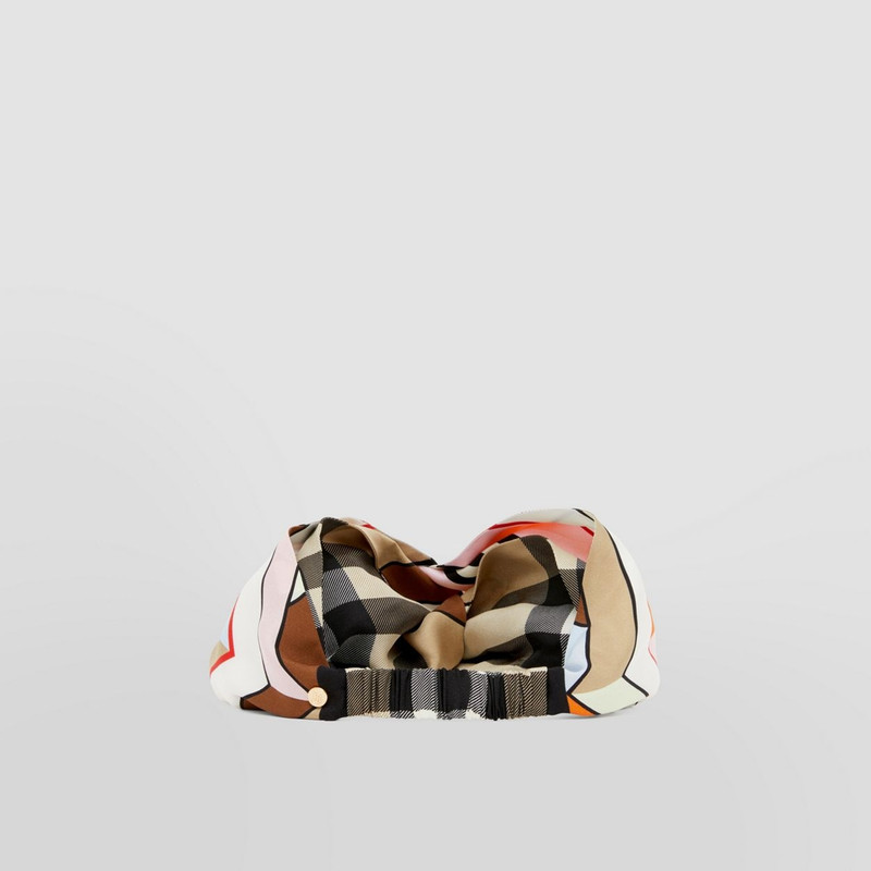 Montage Print Silk Headband 5