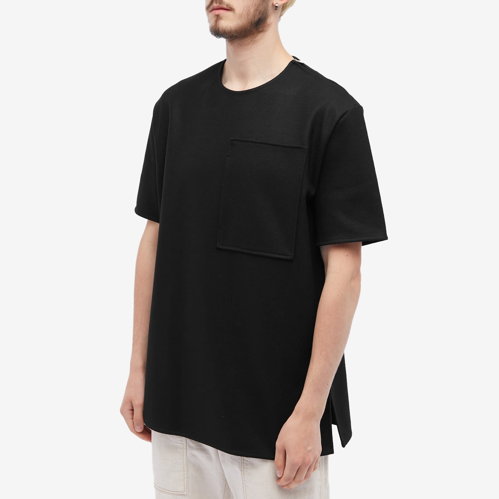 Jil Sander Patch Pocket Zip T-Shirt - 2