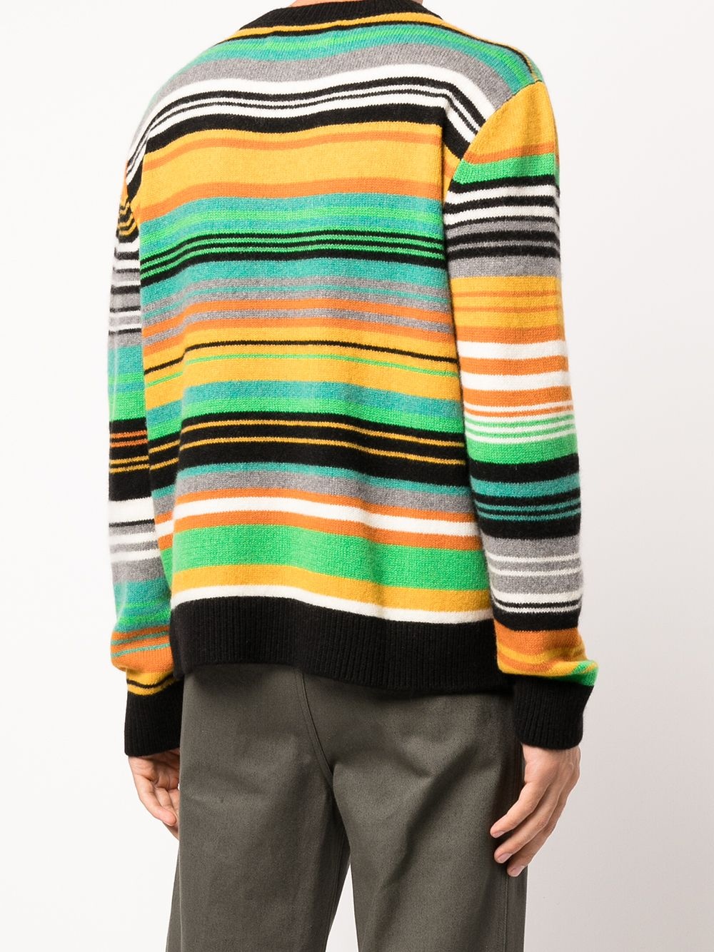 Quarter Stripe knitted crew-neck jumper - 5