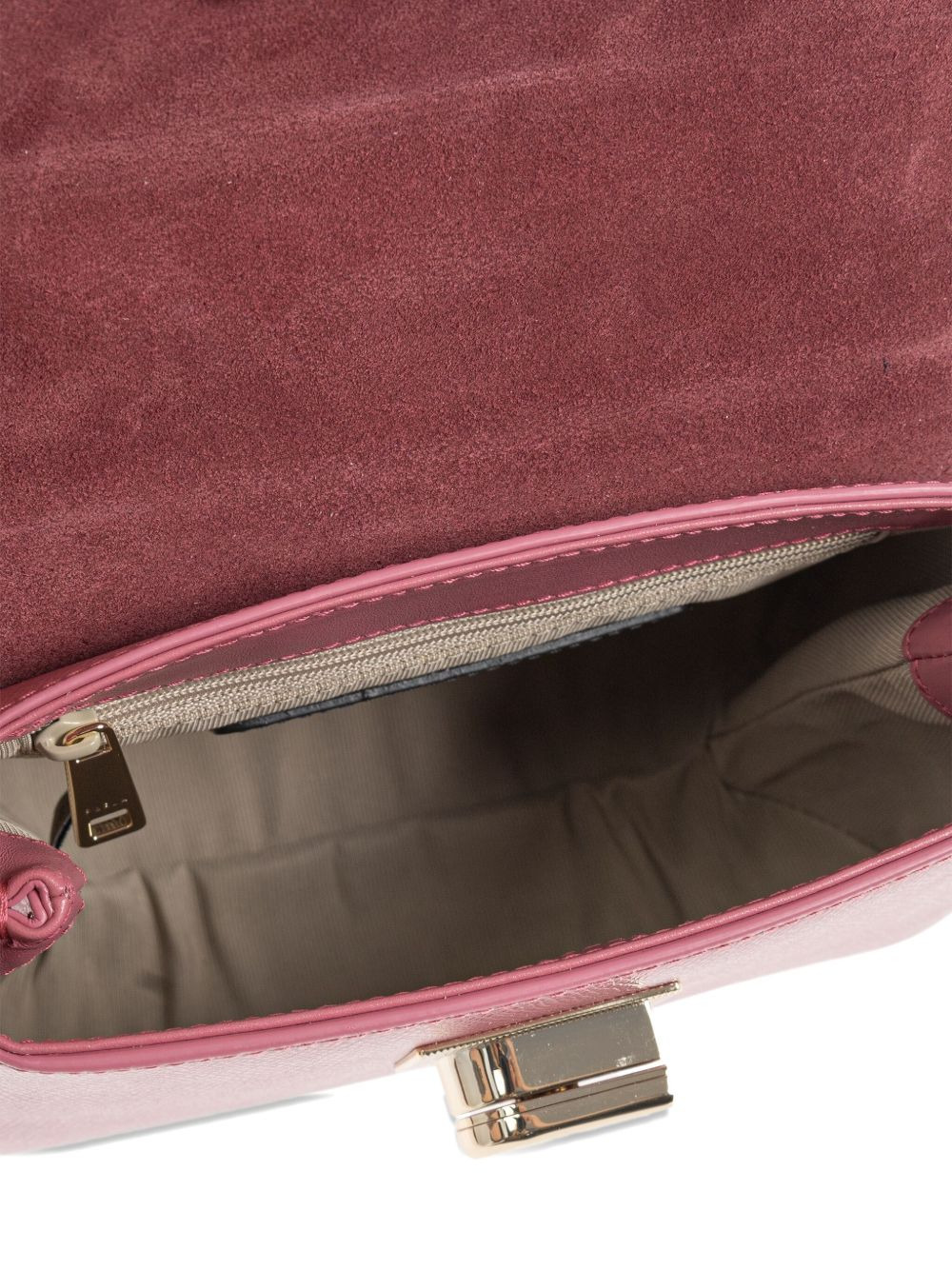 top-handle lock tote bag - 5