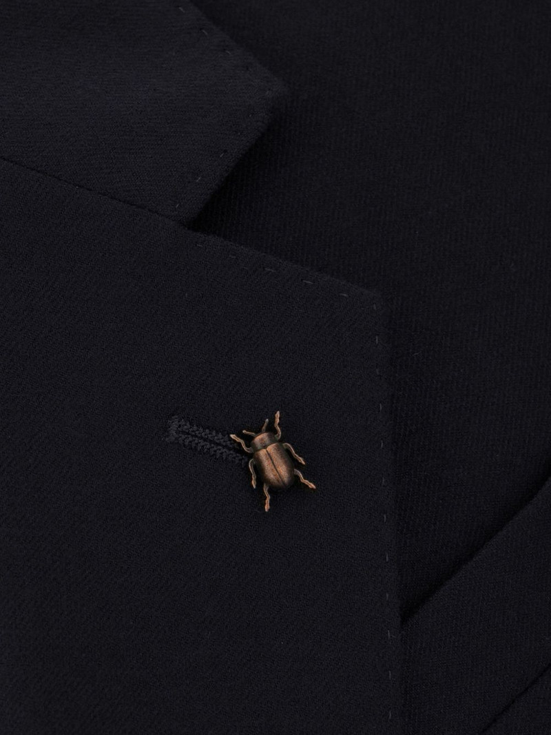 beetle-brooch single-breasted blazer 3