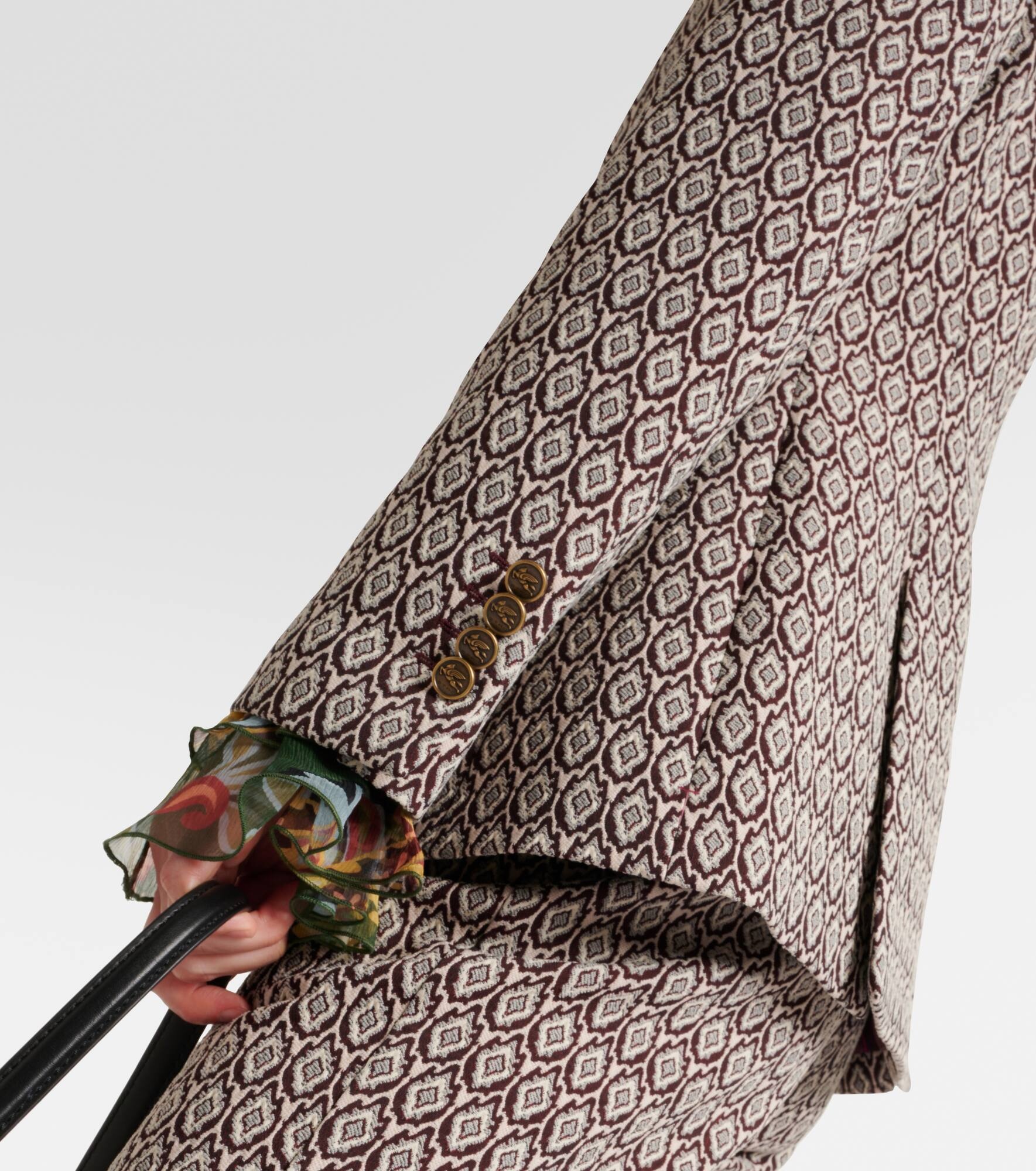 Printed cotton-blend blazer - 5