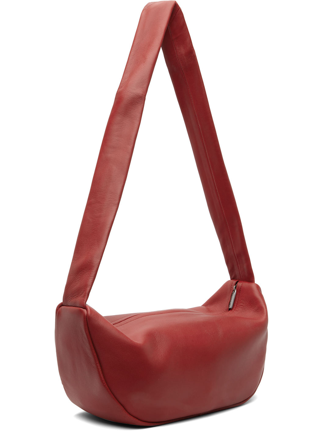 Red Soft Crescent Bag - 3