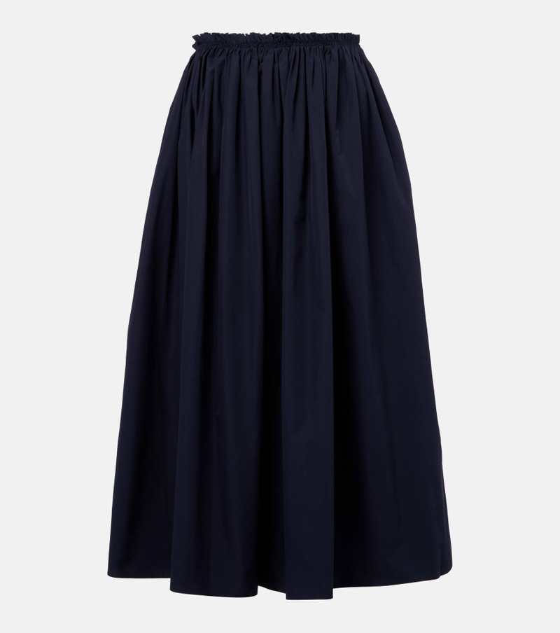 Chiara cotton poplin midi skirt 1