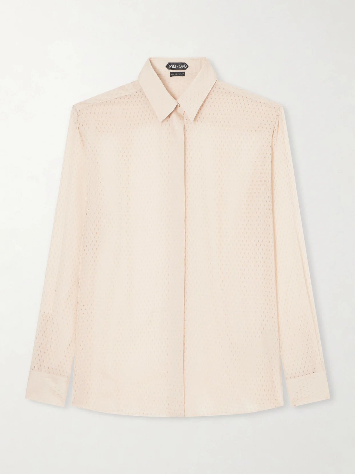 Oversized Silk-chiffon Shirt - 1