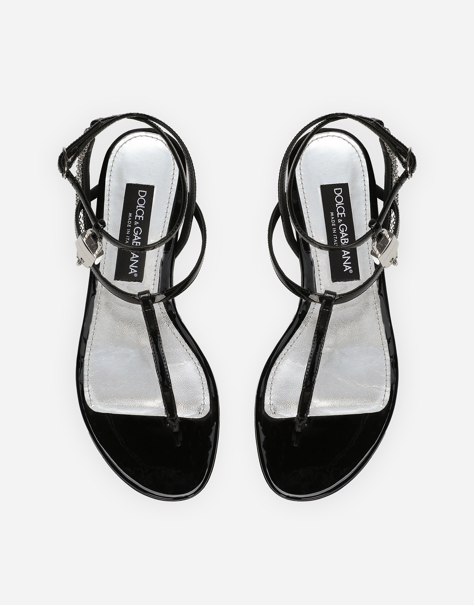 Patent leather sandals - 4