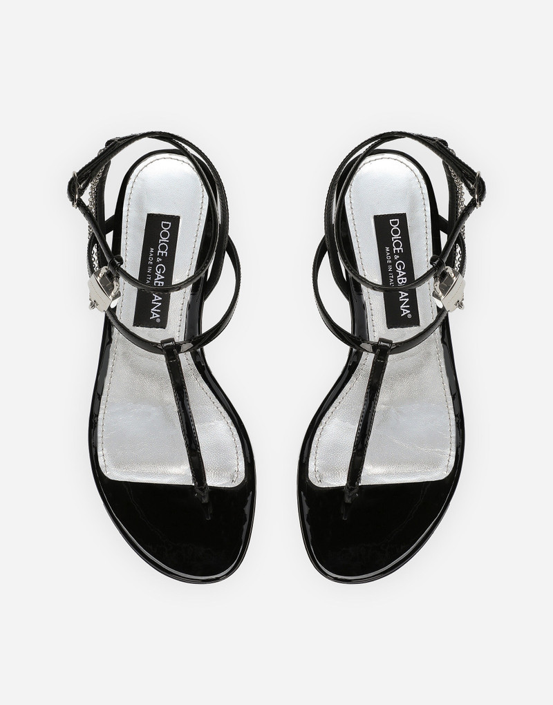Patent leather sandals 4