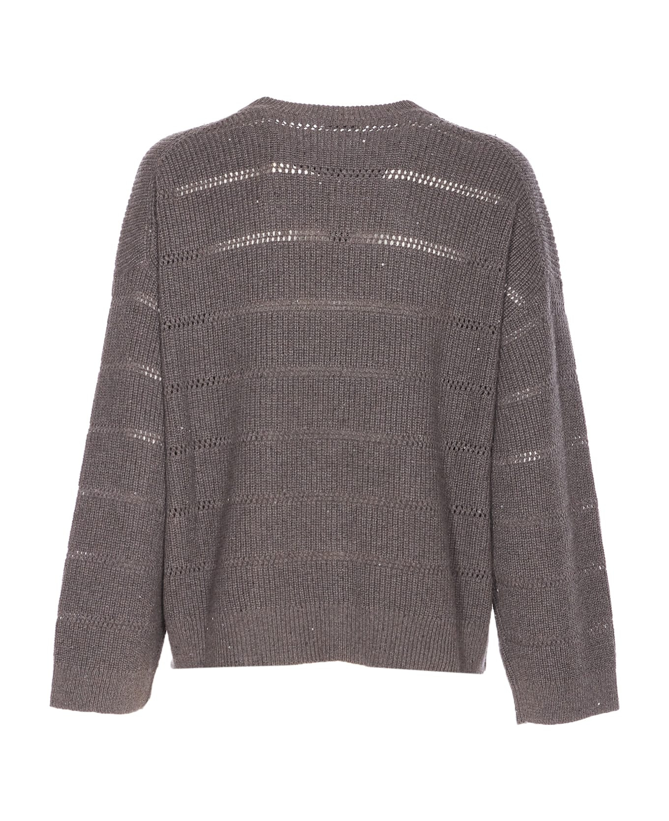 Dazzling Shirt With Openwork Stripe - 2