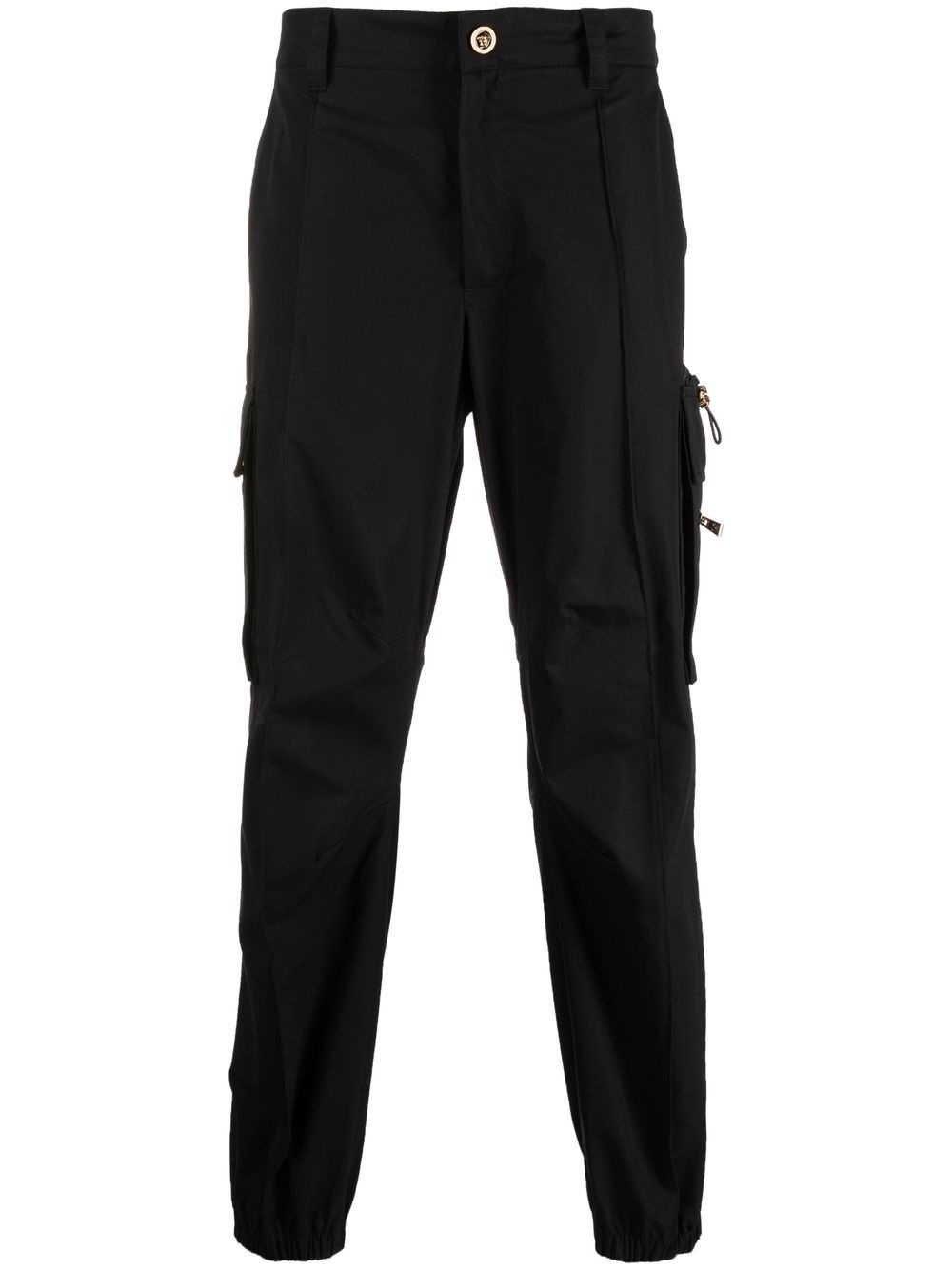 slim-cut cargo trousers - 1