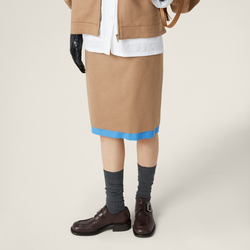 Camel-hair midi-skirt 4