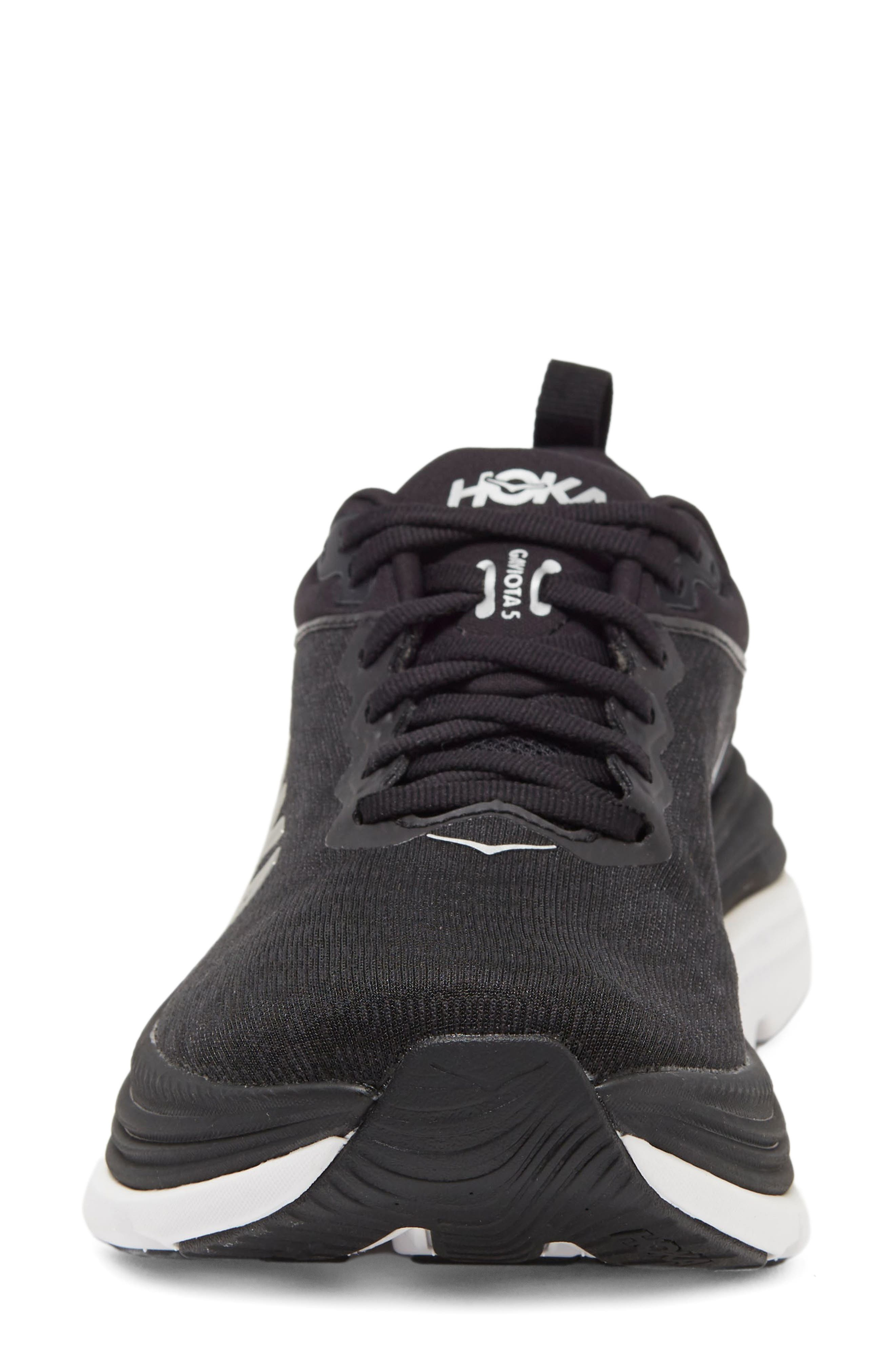 HOKA Gaviota 5 Running Shoe in Black /White at Nordstrom - 4