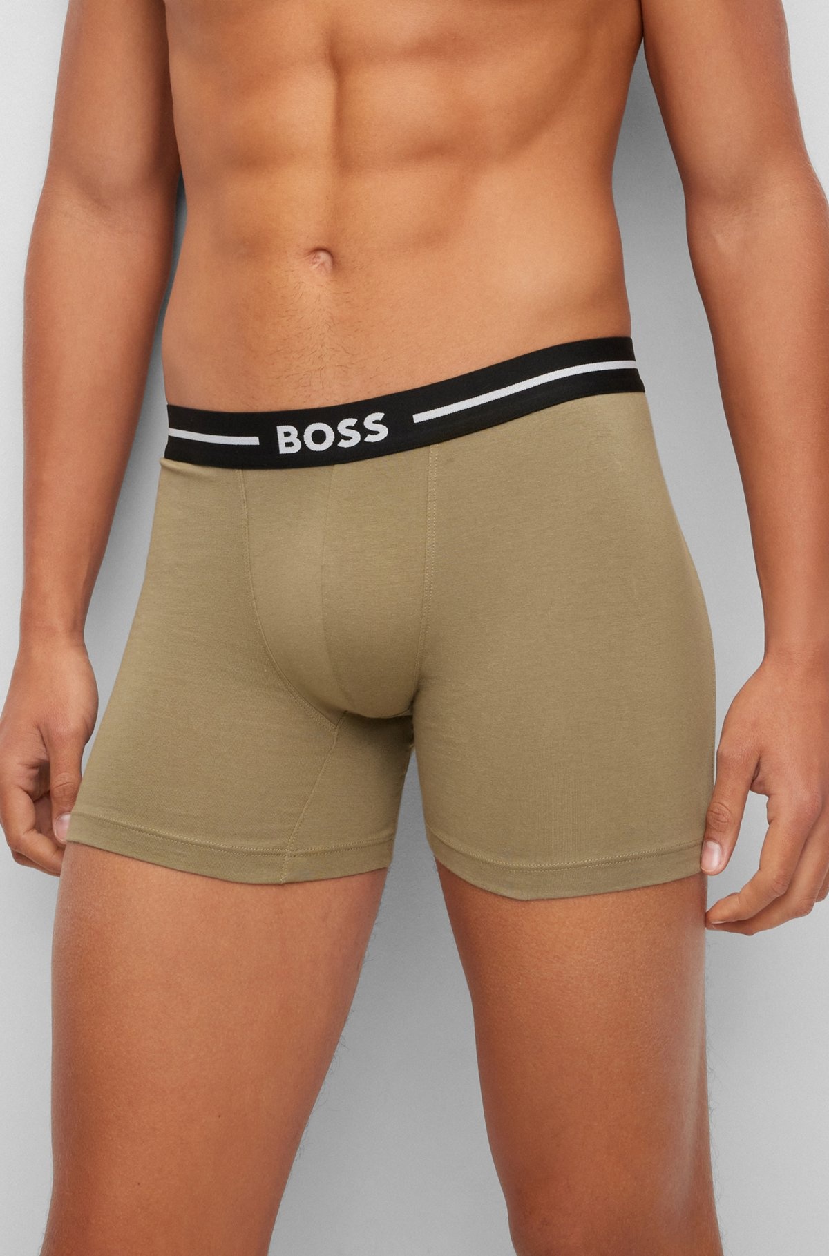 THREE-PACK OF STRETCH-COTTON BOXER BRIEFS - 4