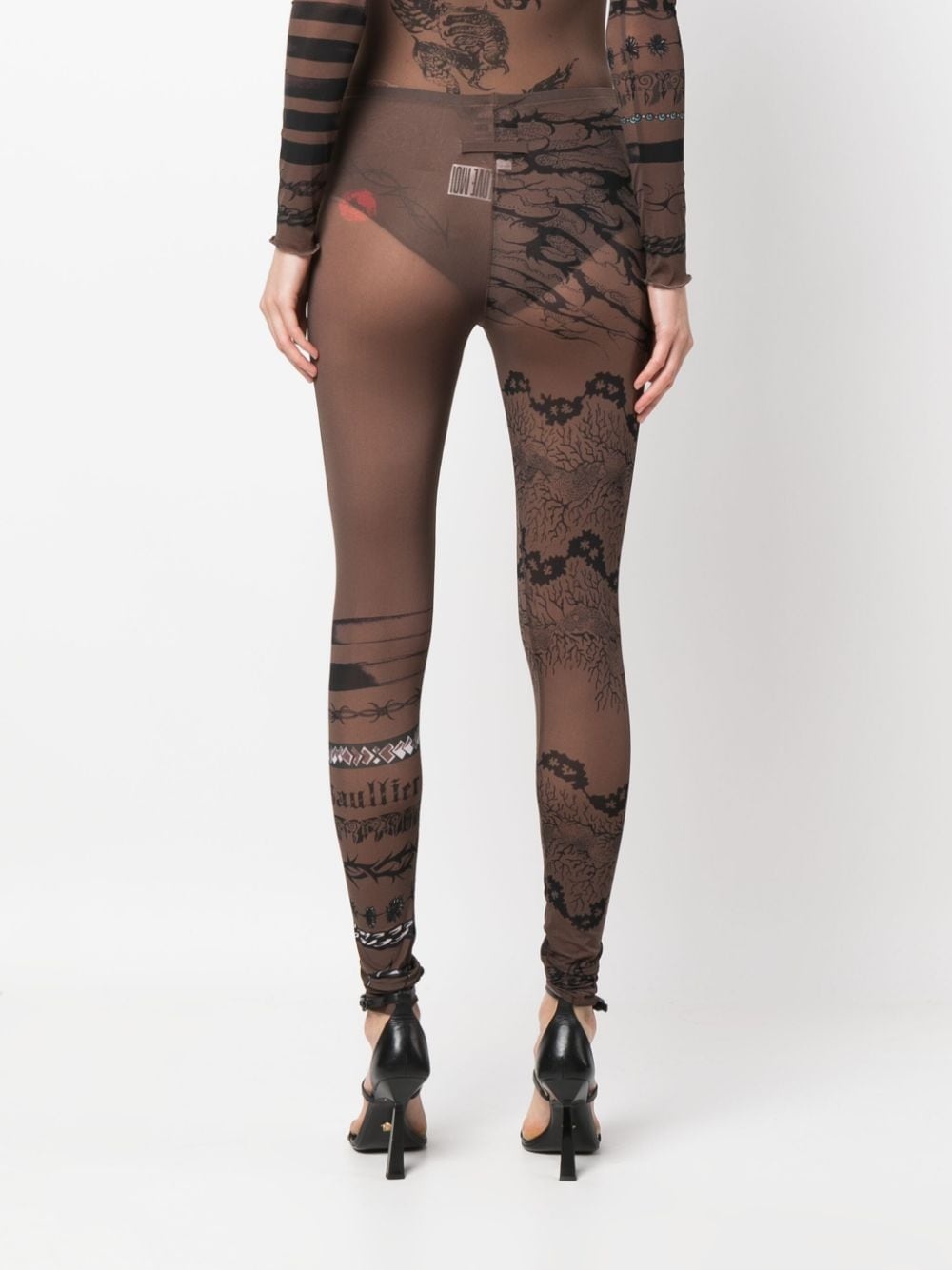 graphic-print leggings - 4