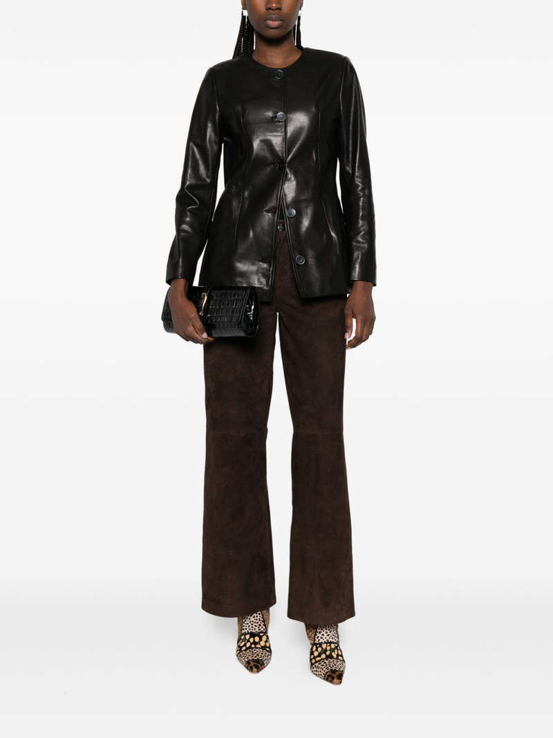 NOUR HAMMOUR Milo suede trousers outlook