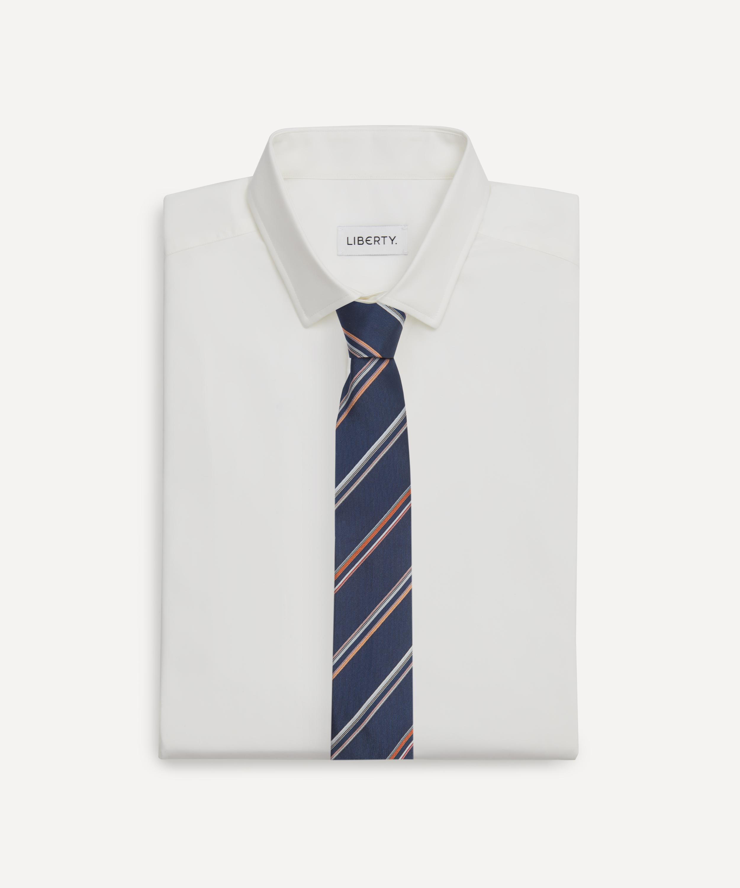 Two-Stripe Silk Tie - 2