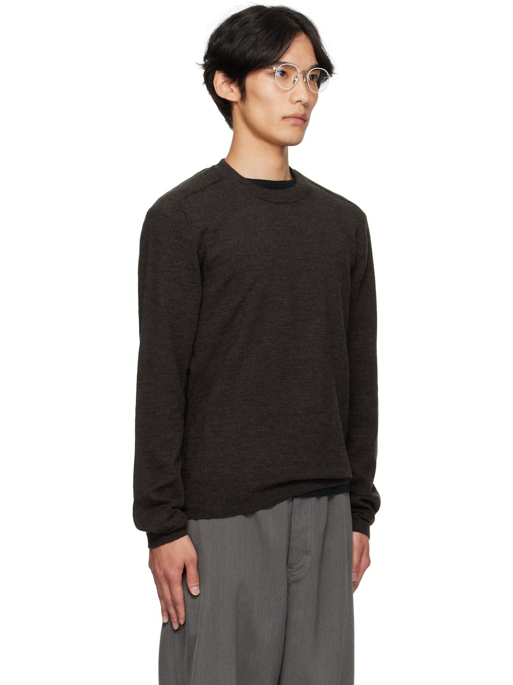 Brown Crewneck Sweater - 2